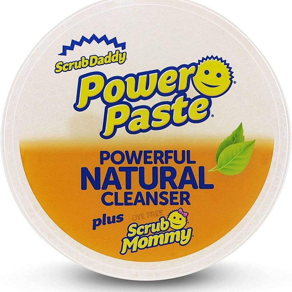 Scrub Daddy Power Paste with Scrub Mommy Sponge Clean Polish Protect Surfaces